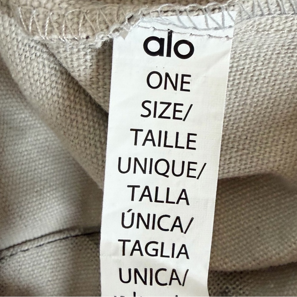 FINAL PRICE! Alo Yoga Oversized Iconic Shopper Tote Bag in Gray 100%  Cotton Bag - Picture 6 of 11